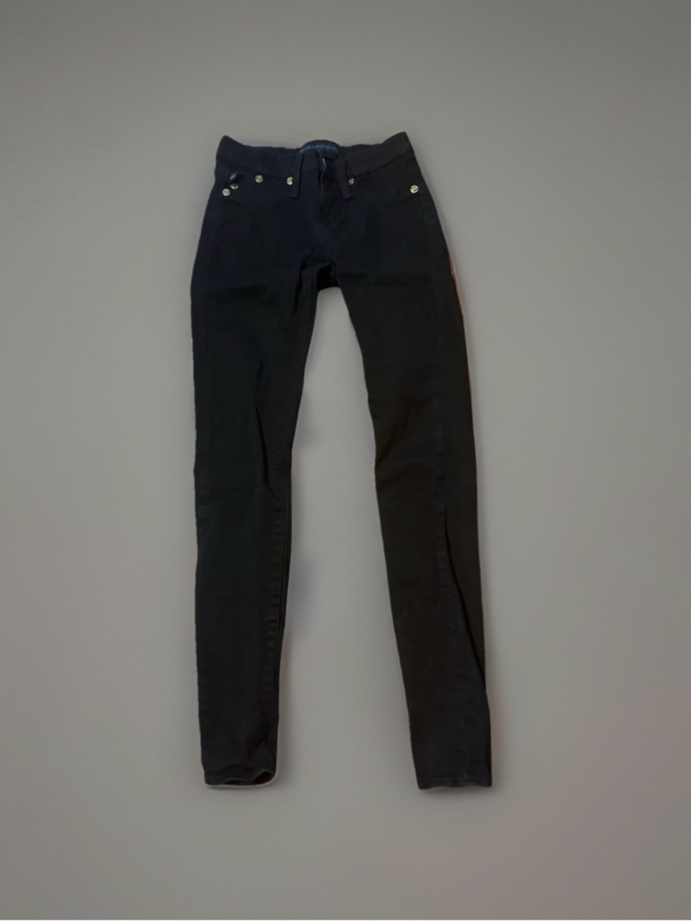 Rock & Republic Kashmiere Mid Rise Black Skinny Jeans Sz 2